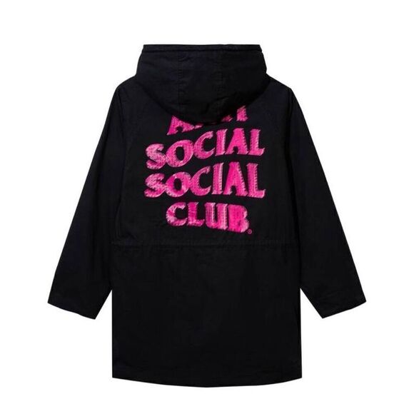 Anti Social Social Club x Alpha M65 Hooded Field Jacket 'Black - Picture 2 of 2
